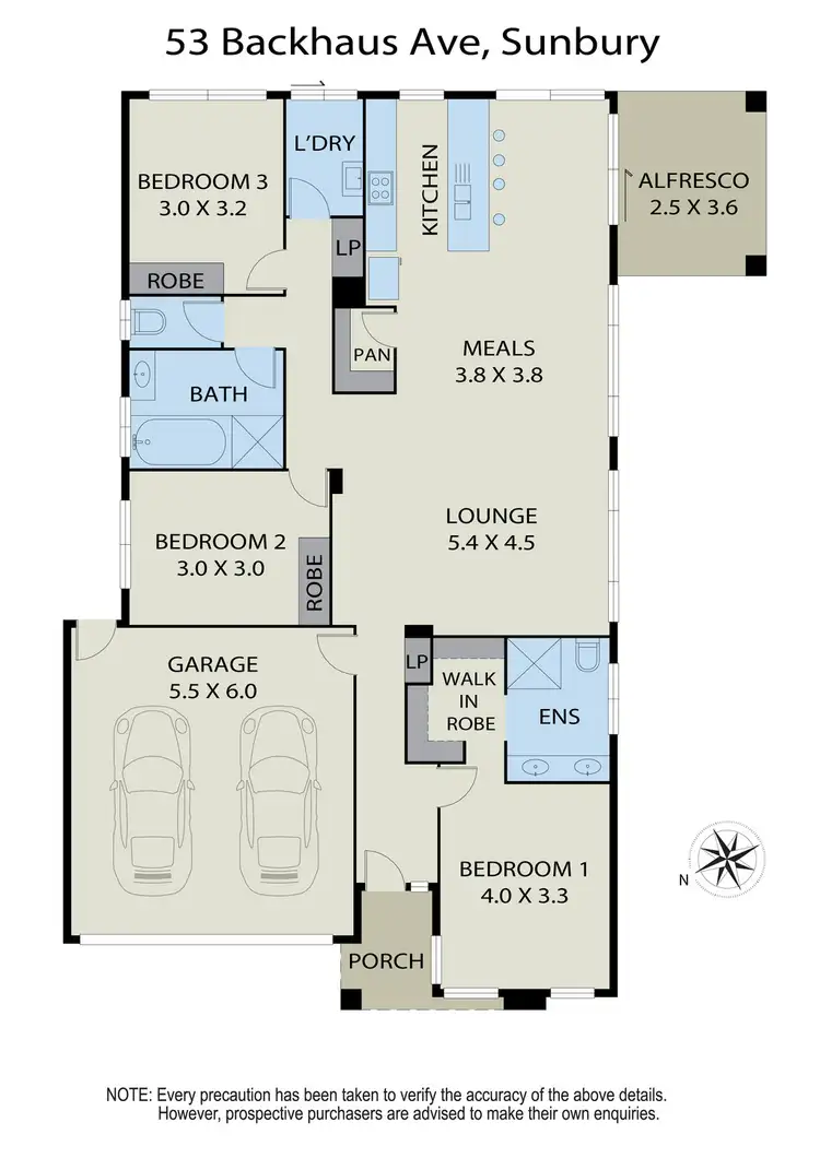 Floorplan of Homely house listing, 53 Backhaus Avenue, Sunbury VIC 3429