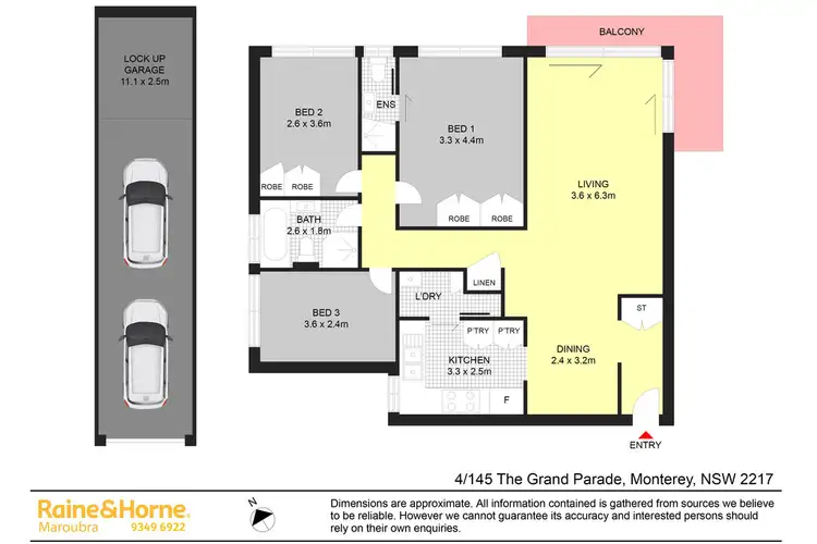 Floorplan of Homely apartment listing, 4/145 The Grand Parade, Monterey NSW 2217
