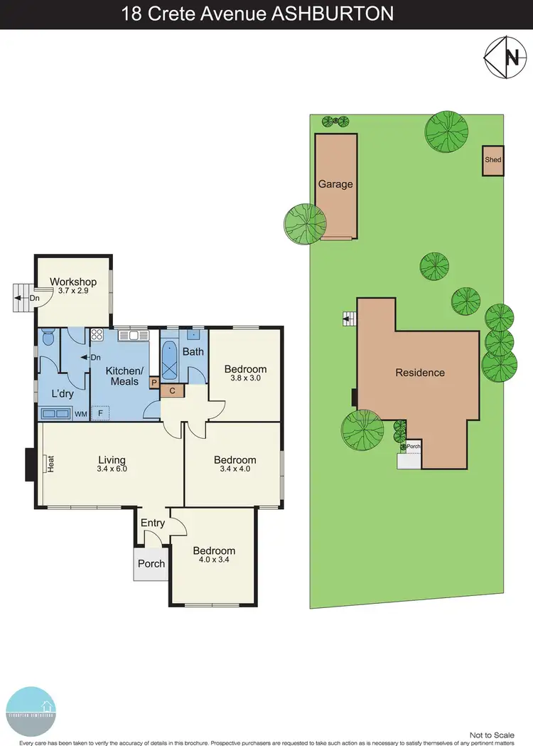 Floorplan of Homely house listing, 18 Crete Avenue, Ashburton VIC 3147