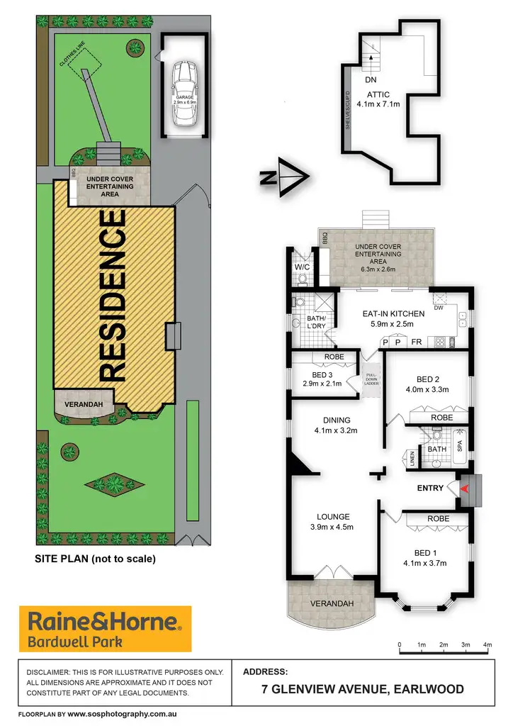 Floorplan of Homely house listing, 7 Glenview Avenue, Earlwood NSW 2206