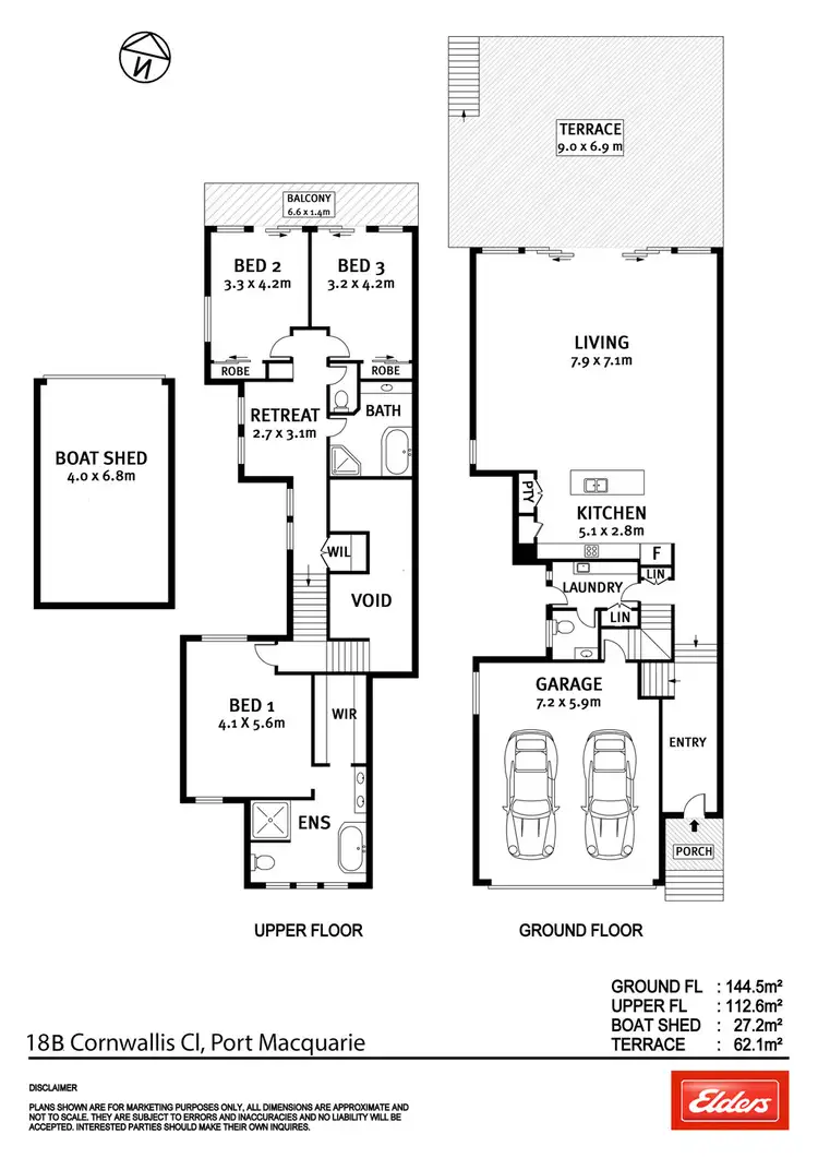 Floorplan of Homely house listing, 18B Cornwallis Close, Port Macquarie NSW 2444