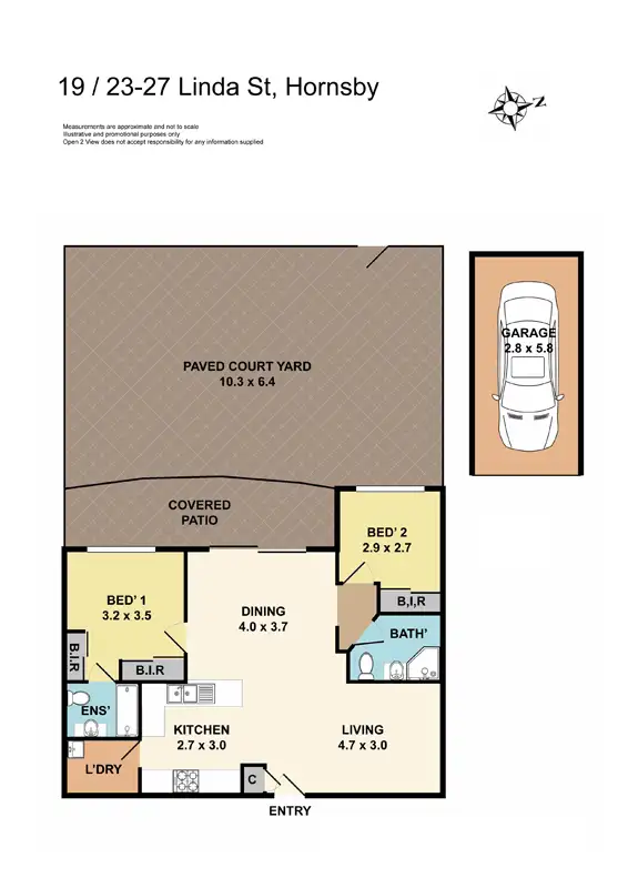 Floorplan of Homely apartment listing, 19/23-27 Linda Street, Hornsby NSW 2077