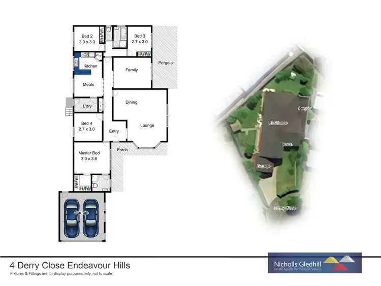 Floorplan of Homely house listing, 4 Derry Close, Endeavour Hills VIC 3802