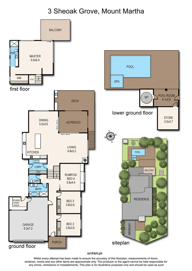 Floorplan of Homely house listing, 3 Sheoak Grove, Mount Martha VIC 3934