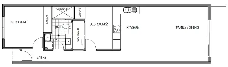 Floorplan of Homely terrace listing, 47 Caragh Avenue, Googong NSW 2620