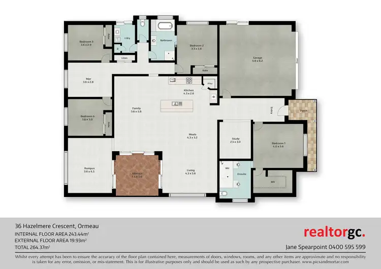 Floorplan of Homely house listing, 36 Hazelmere Crescent, Ormeau QLD 4208