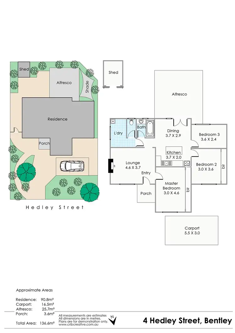 Floorplan of Homely house listing, 4 Hedley Street, Bentley WA 6102
