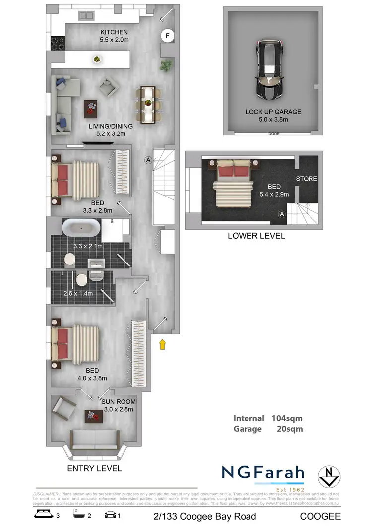 Floorplan of Homely apartment listing, 2/133 Coogee Bay Road, Coogee NSW 2034