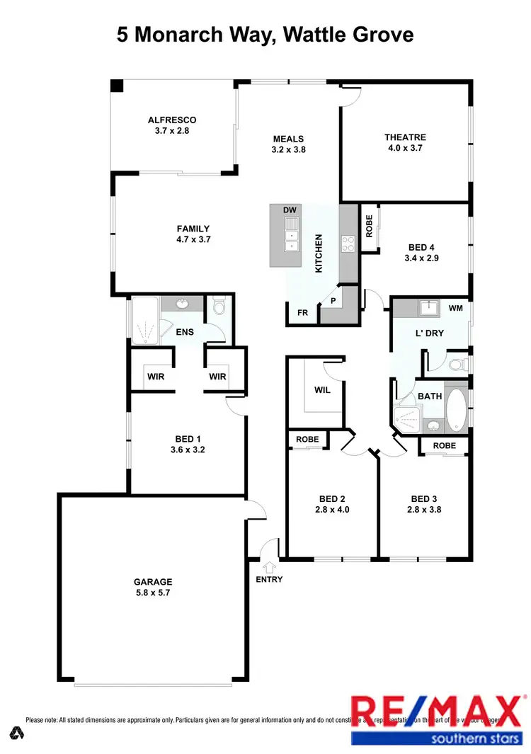 Floorplan of Homely house listing, 5 Monarch Way, Wattle Grove WA 6107