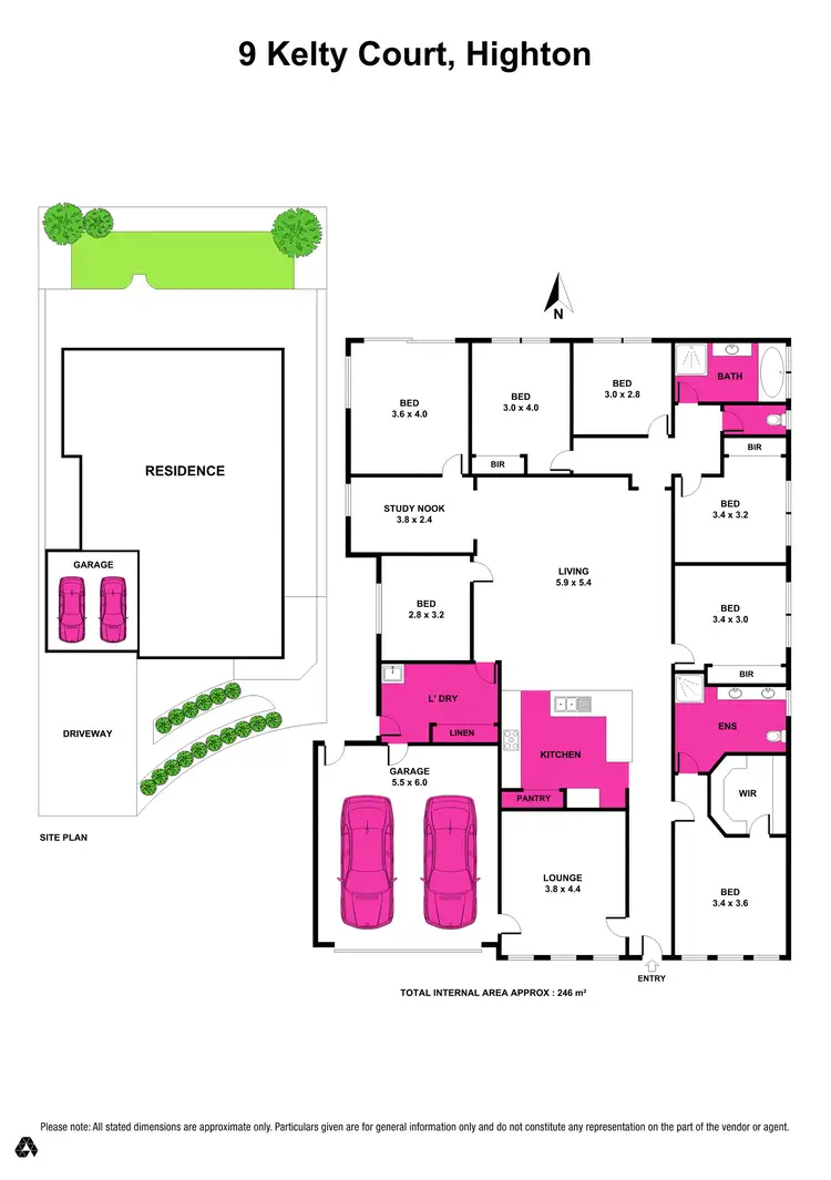 Floorplan of Homely house listing, 9 Kelty Court, Highton VIC 3216