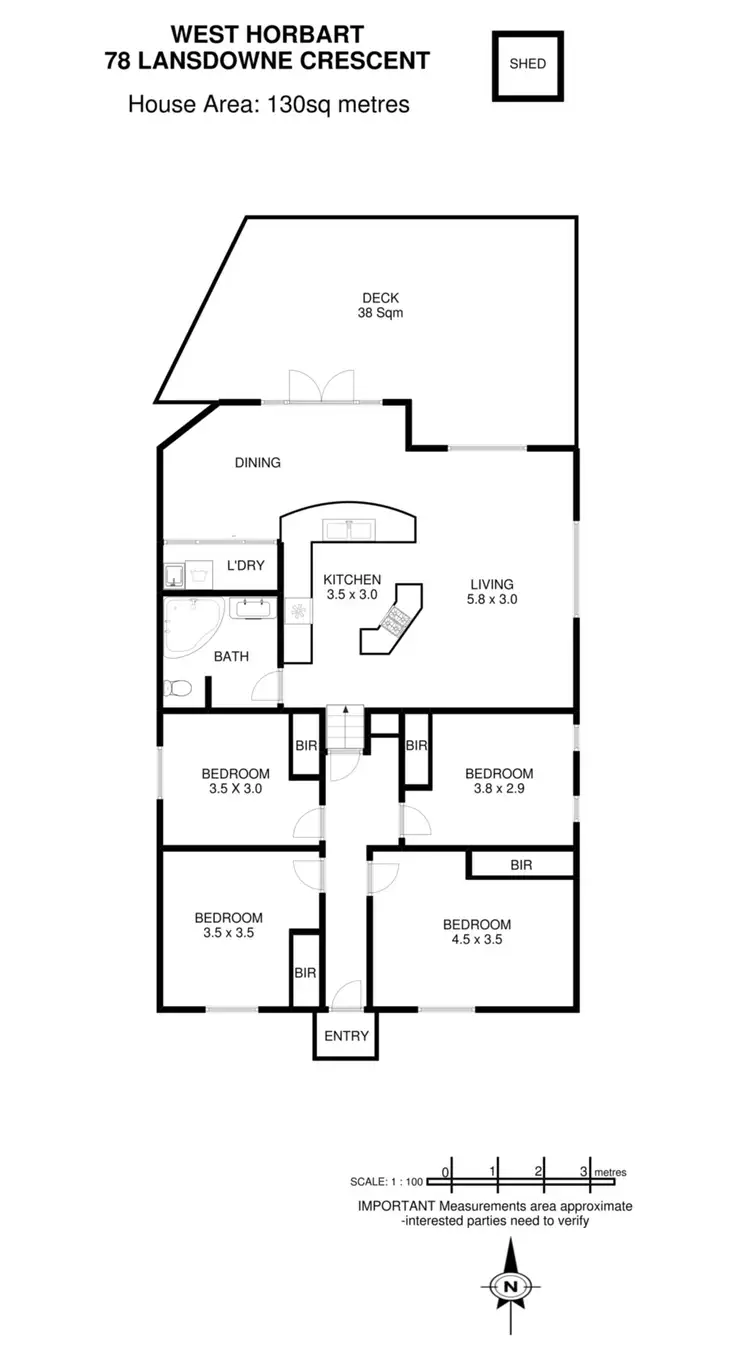 Floorplan of Homely house listing, 78 Lansdowne Crescent, West Hobart TAS 7000