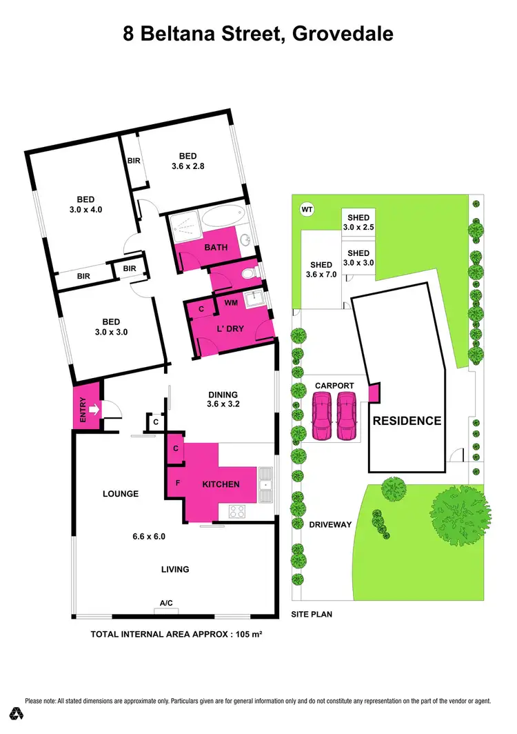 Floorplan of Homely house listing, 8 Beltana Street, Grovedale VIC 3216