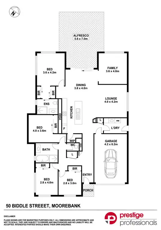 Floorplan of Homely house listing, 50 Biddle Street, Moorebank NSW 2170