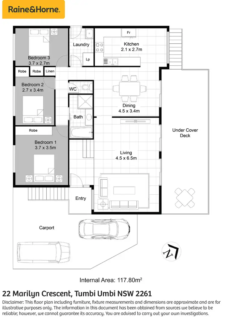 Floorplan of Homely house listing, 22 Marilyn Crescent, Tumbi Umbi NSW 2261