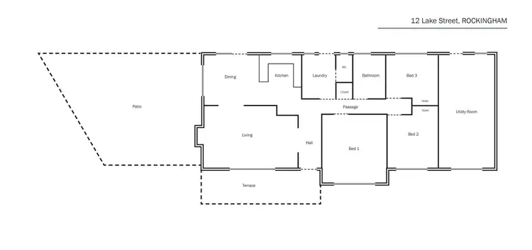 Floorplan of Homely house listing, 12 Lake Street, Rockingham WA 6168
