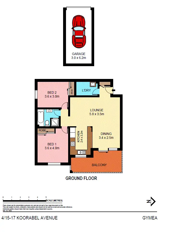Floorplan of Homely unit listing, 4/15 Koorabel Avenue, Gymea NSW 2227