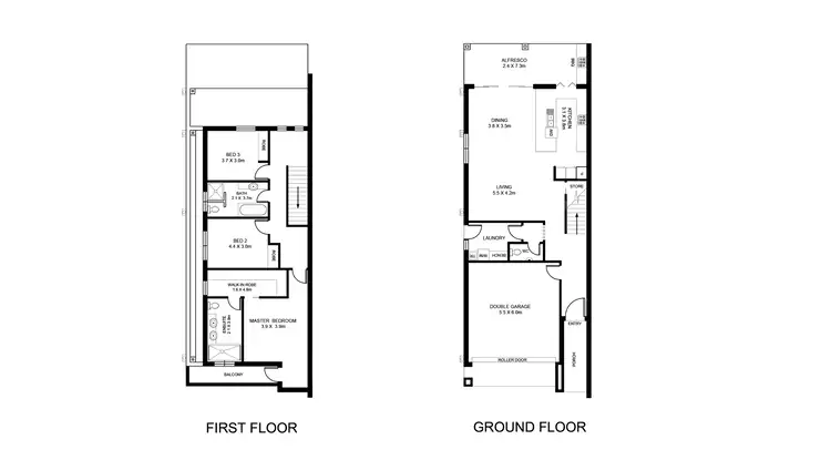 Floorplan of Homely townhouse listing, 3/54 Sansom Road, Semaphore Park SA 5019