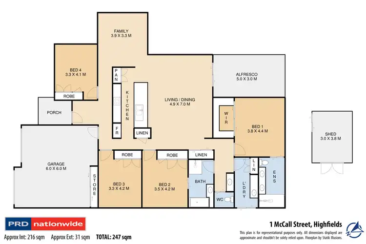 Floorplan of Homely house listing, 1 McCall Street, Highfields QLD 4352