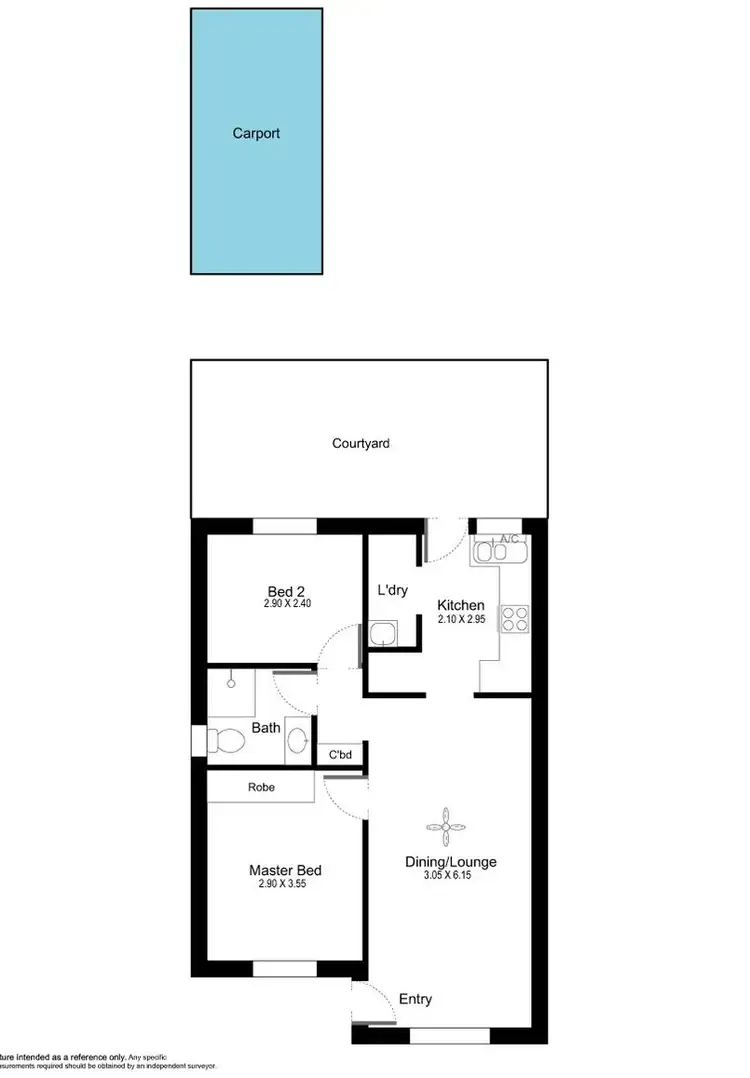 Floorplan of Homely unit listing, 6/19-23 Hillier Road, Morphett Vale SA 5162