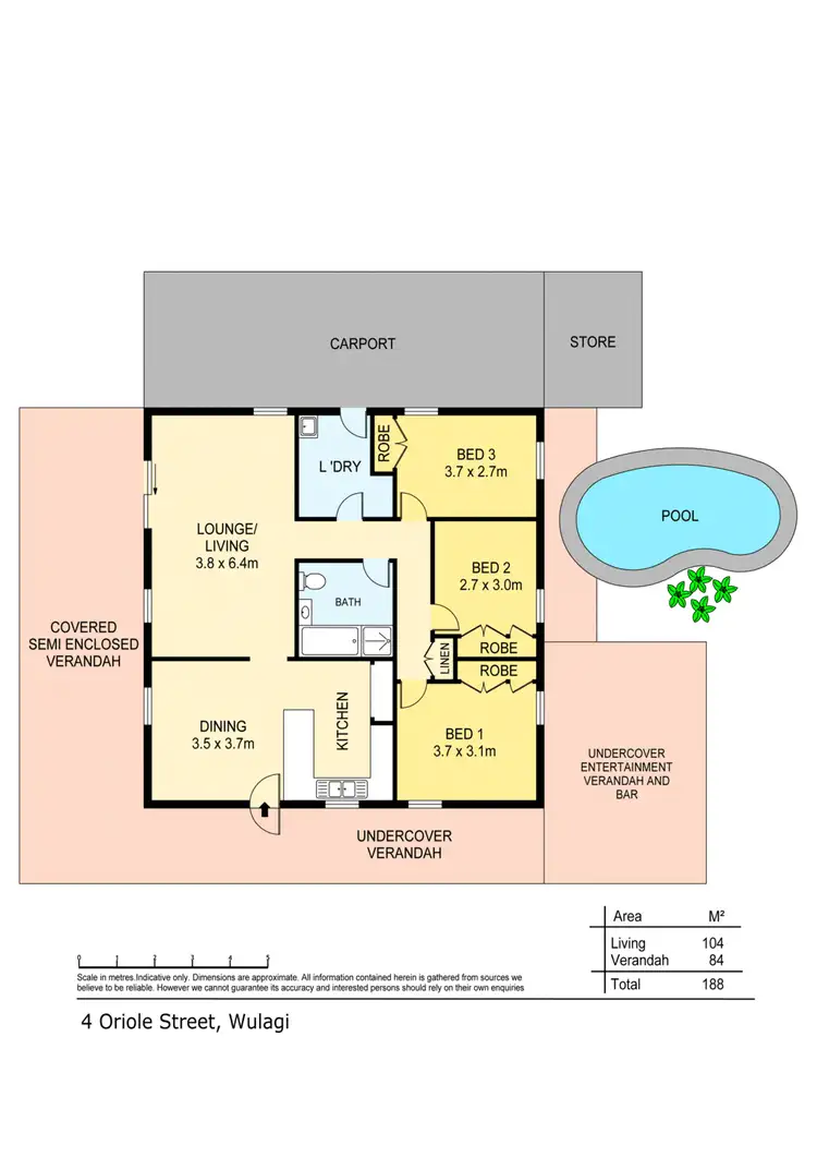Floorplan of Homely house listing, 4 Oriole Street, Wulagi NT 812