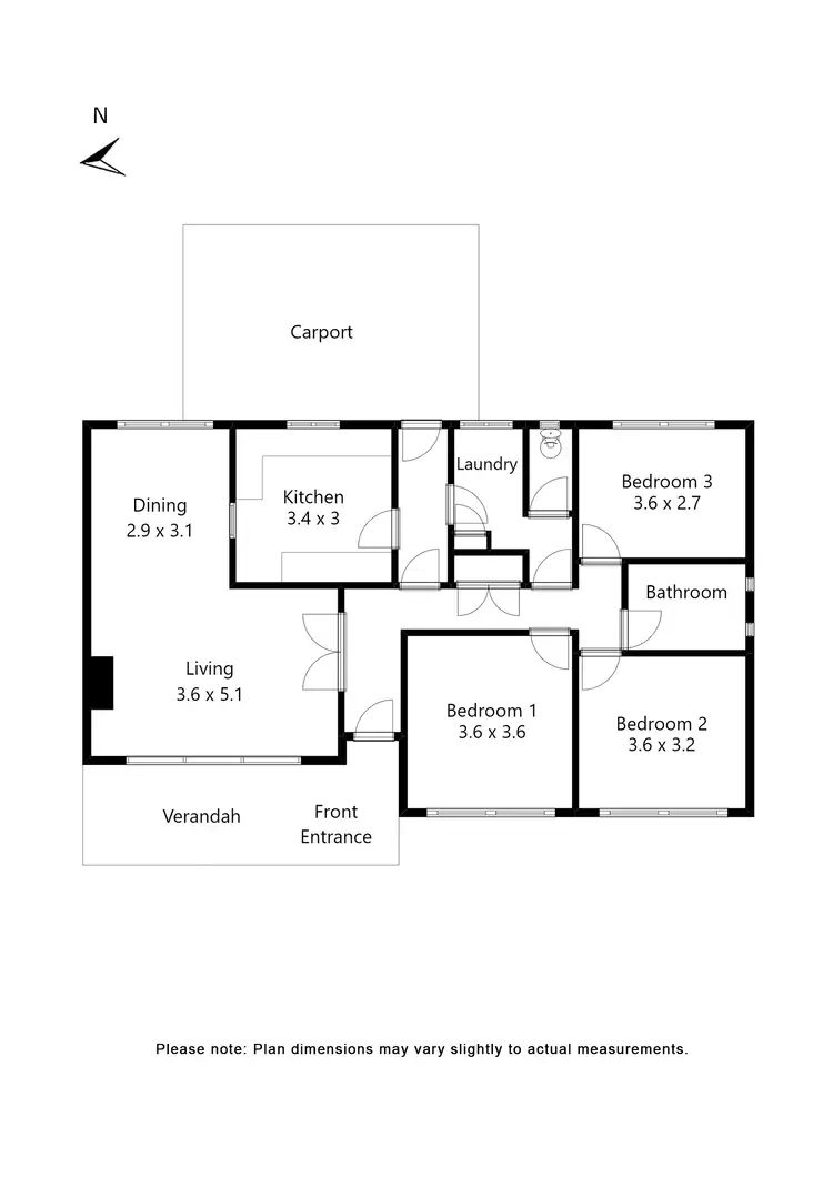 Floorplan of Homely house listing, 24 Park Street, Wendouree VIC 3355