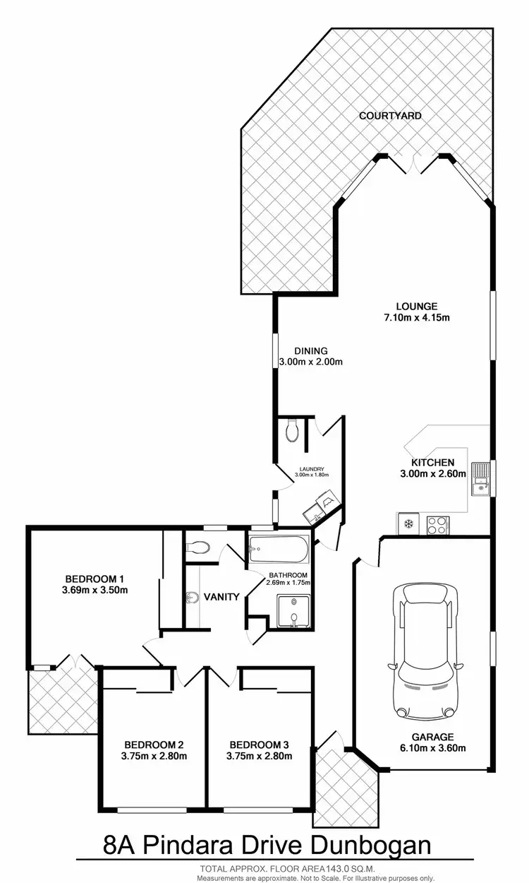 Floorplan of Homely villa listing, 8A Pindari Drive, Dunbogan NSW 2443