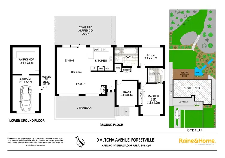 Floorplan of Homely house listing, 9 Altona Avenue, Forestville NSW 2087