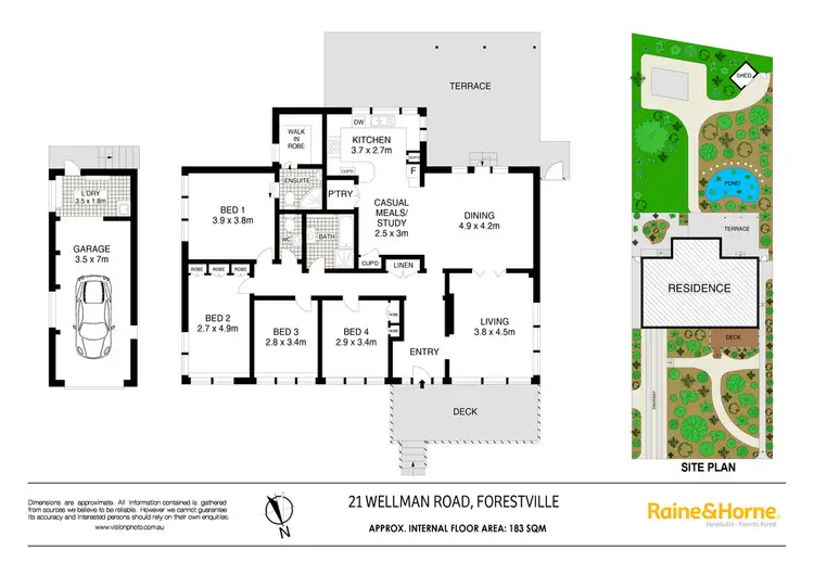 Floorplan of Homely house listing, 21 Wellman Road, Forestville NSW 2087