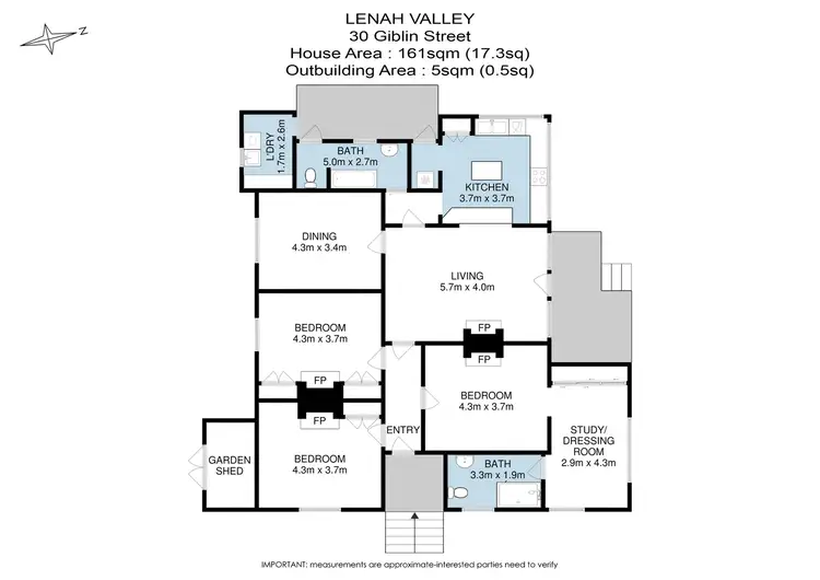 Floorplan of Homely house listing, 30 Giblin Street, Lenah Valley TAS 7008