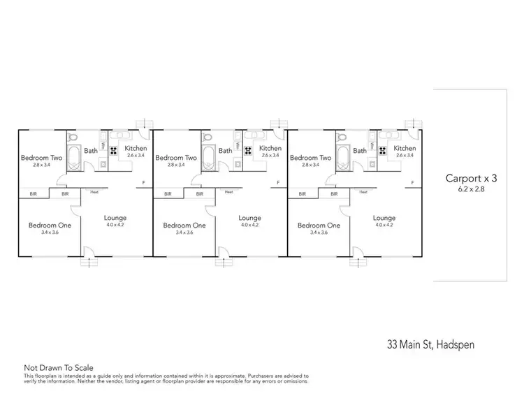 Floorplan of Homely unit listing, 11,12,13/33 Main Street, Hadspen TAS 7290