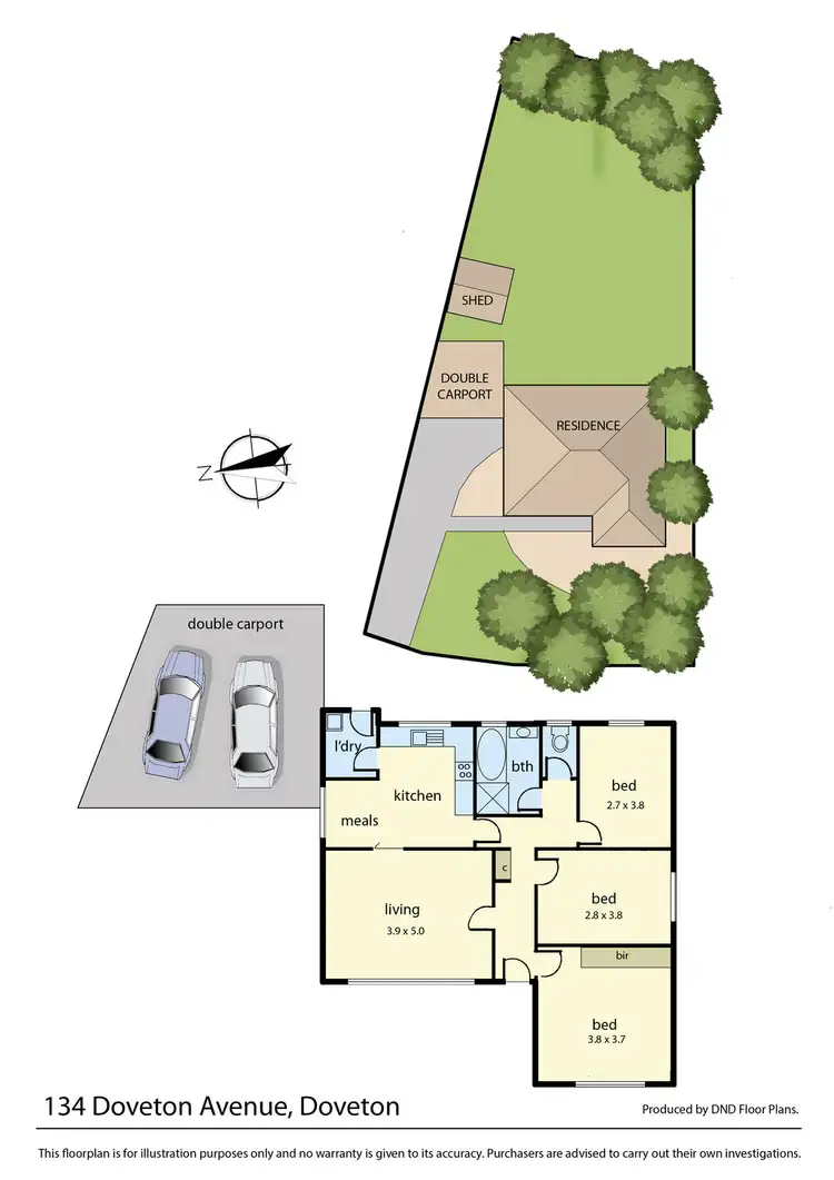 Floorplan of Homely house listing, 134 Doveton Avenue, Doveton VIC 3177