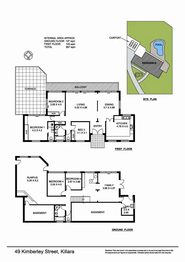 Floorplan of Homely house listing, 49 Kimberley St, East Killara NSW 2071