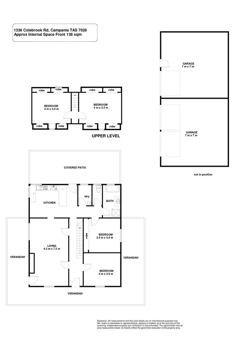 Floorplan of Homely house listing, 1336 Colebrook Road, Campania TAS 7026