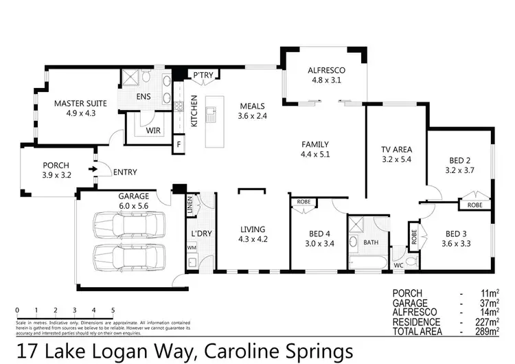 Floorplan of Homely house listing, 17 Lake Logan Way, Caroline Springs VIC 3023