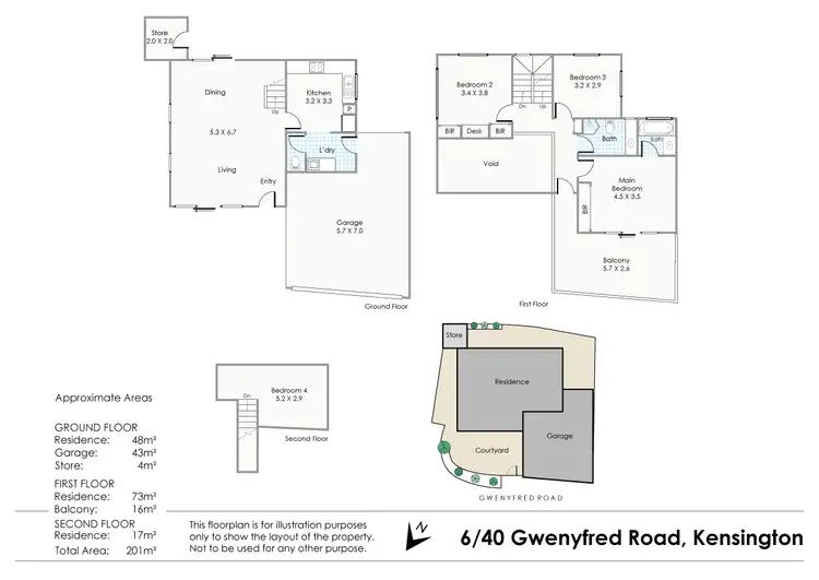 Floorplan of Homely house listing, 6/40 Gwenyfred Road, Kensington WA 6151