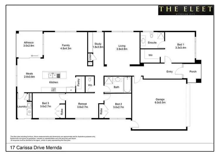 Floorplan of Homely house listing, 17 Carissa Drive, Mernda VIC 3754
