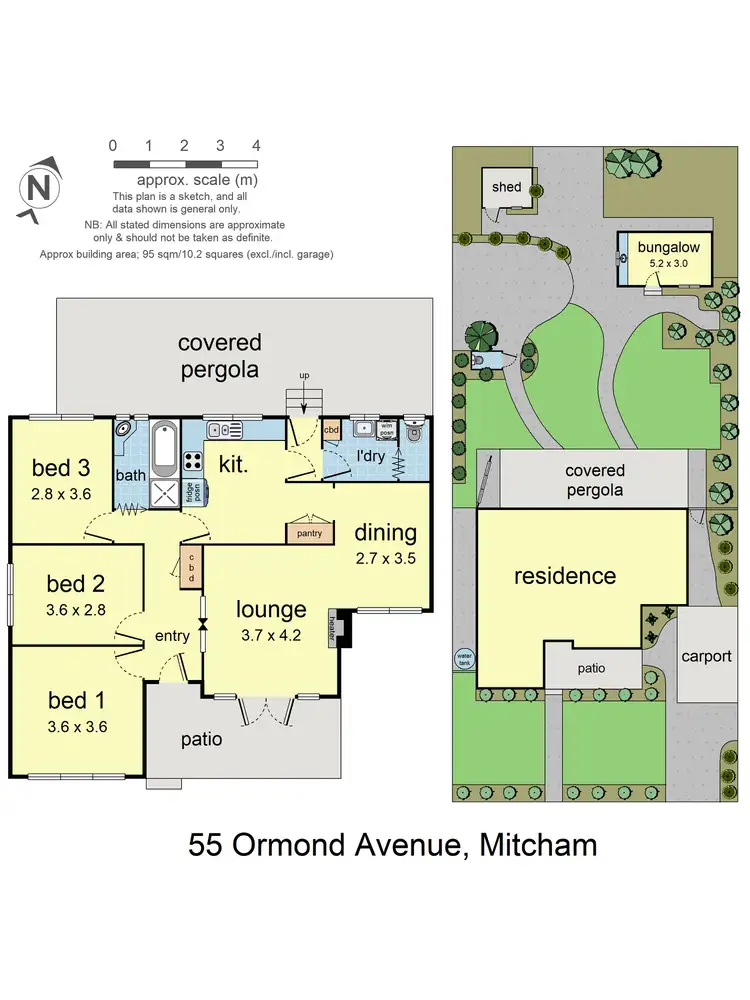 Floorplan of Homely house listing, 55 Ormond Ave, Mitcham VIC 3132