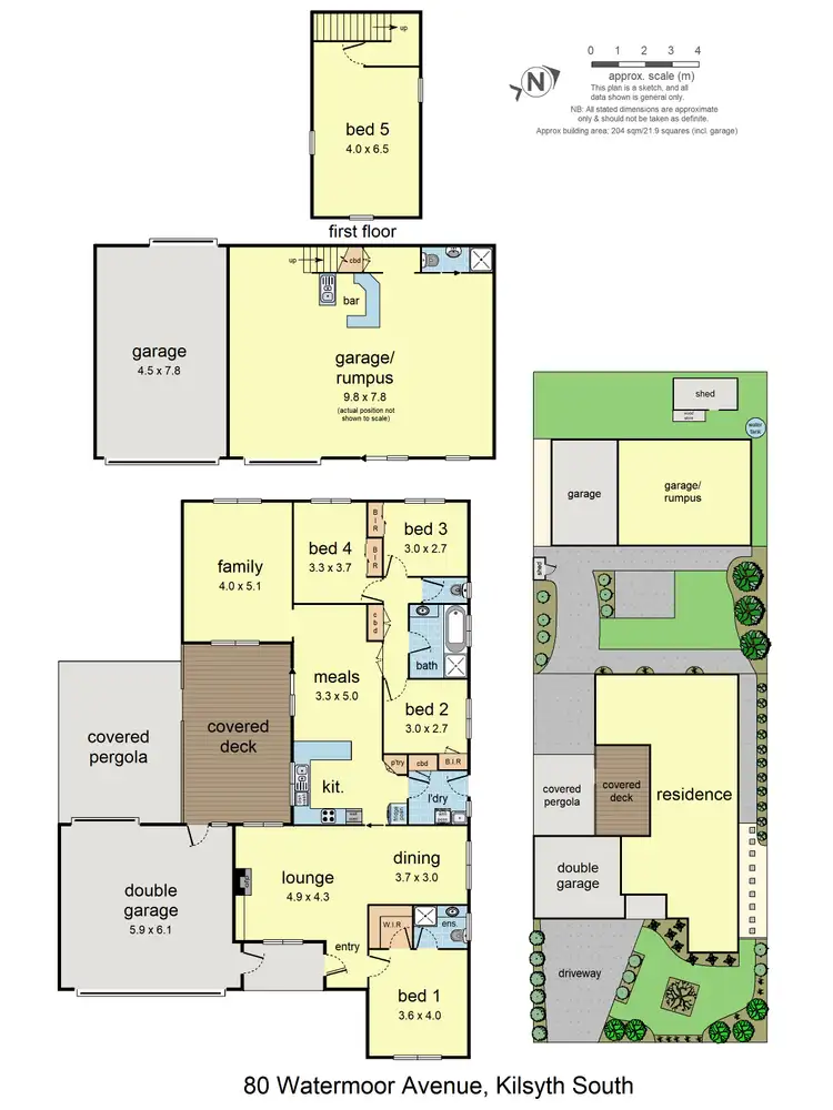 Floorplan of Homely house listing, 80 Watermoor Ave, Kilsyth South VIC 3137