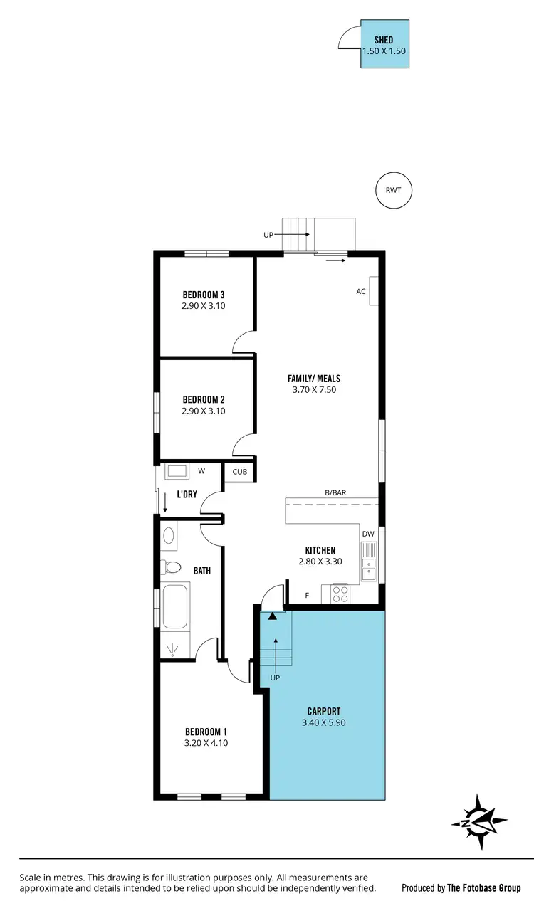 Floorplan of Homely house listing, 34 Sunningdale Drive, Christie Downs SA 5164