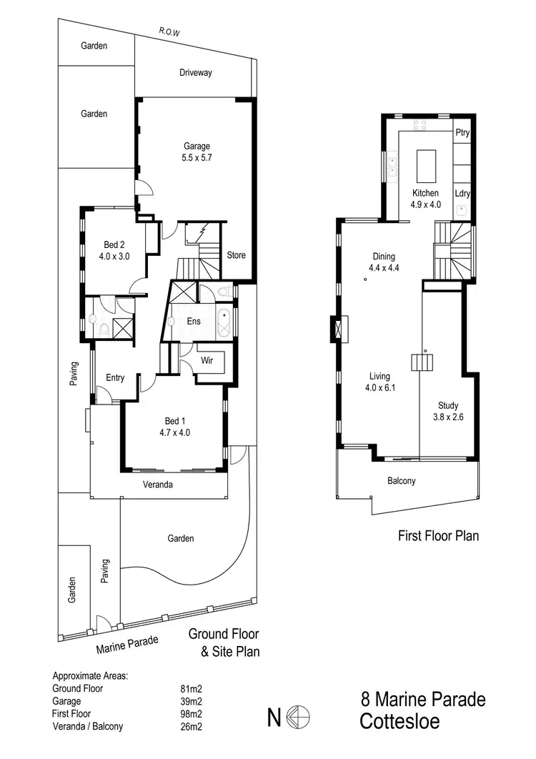 Floorplan of Homely house listing, 8 Marine Parade, Cottesloe WA 6011