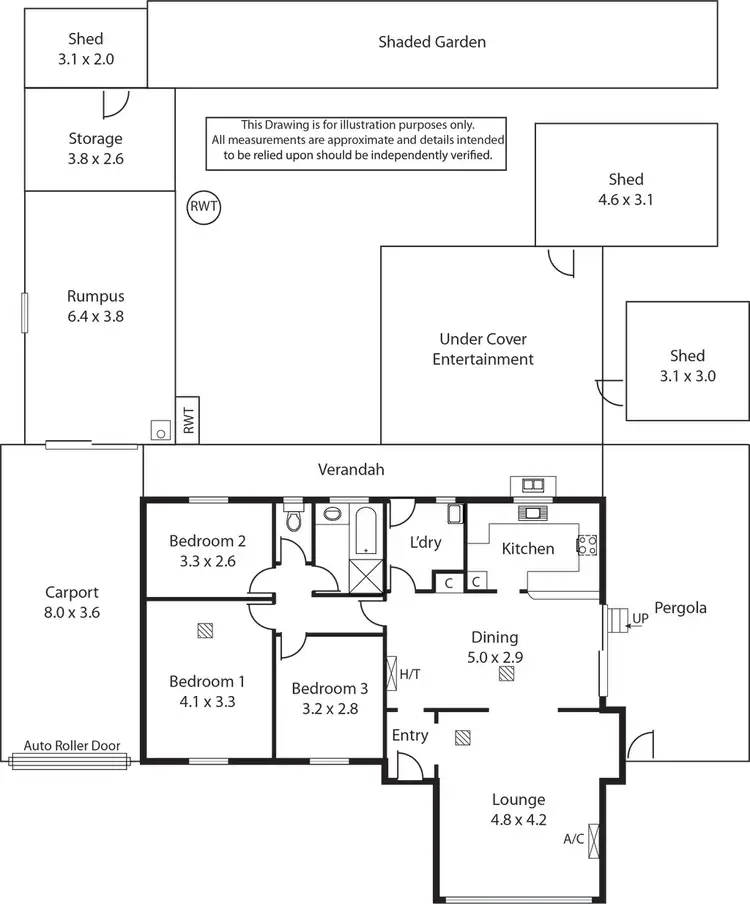 Floorplan of Homely house listing, 5 Woolaston Road, Salisbury Downs SA 5108
