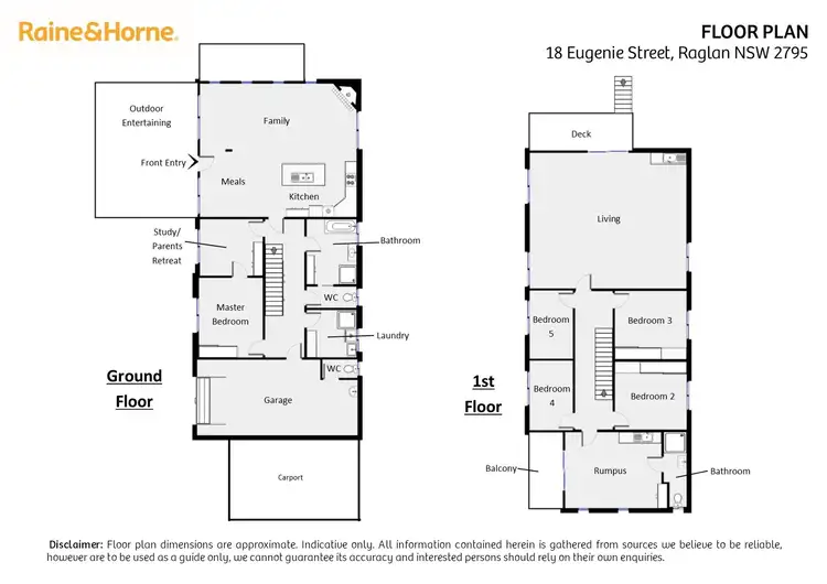 Floorplan of Homely house listing, 18 Eugenie Street, Raglan NSW 2795