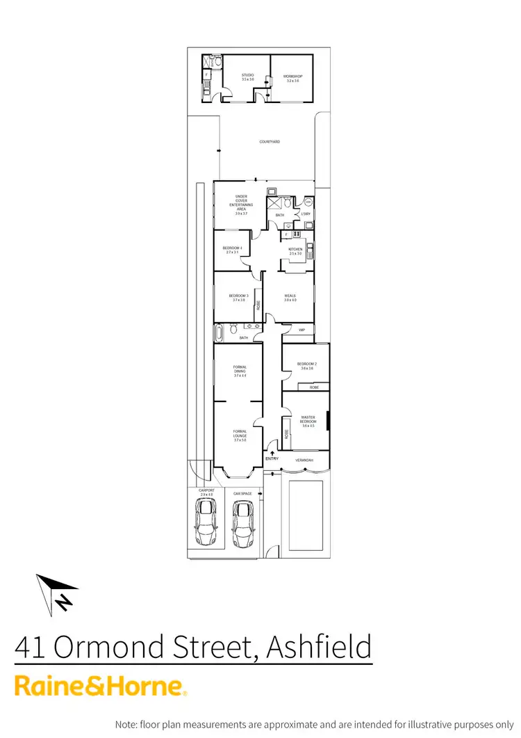 Floorplan of Homely house listing, 41 Ormond Street, Ashfield NSW 2131