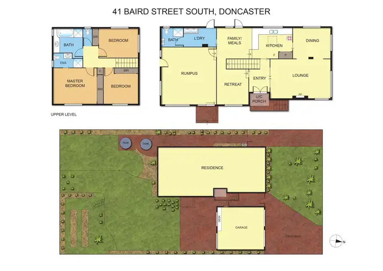 Floorplan of Homely house listing, 41 Baird Street, Doncaster VIC 3108