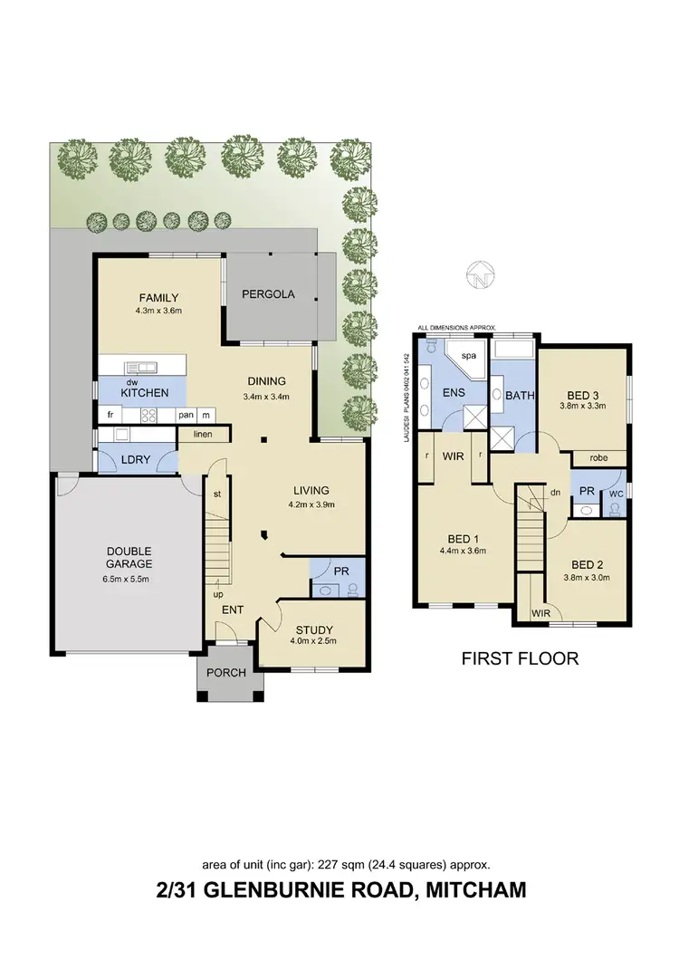 Floorplan of Homely townhouse listing, 2/31 Glenburnie Road, Mitcham VIC 3132