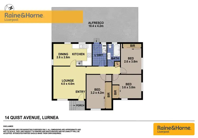 Floorplan of Homely house listing, 14 Quist Avenue, Lurnea NSW 2170