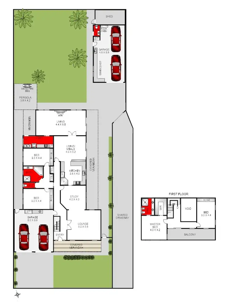 Floorplan of Homely house listing, 40-42 Albert Street, Geelong West VIC 3218