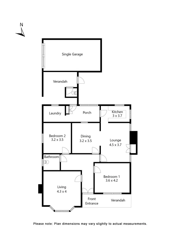 Floorplan of Homely house listing, 412 Bradshaw Street, Golden Point VIC 3350