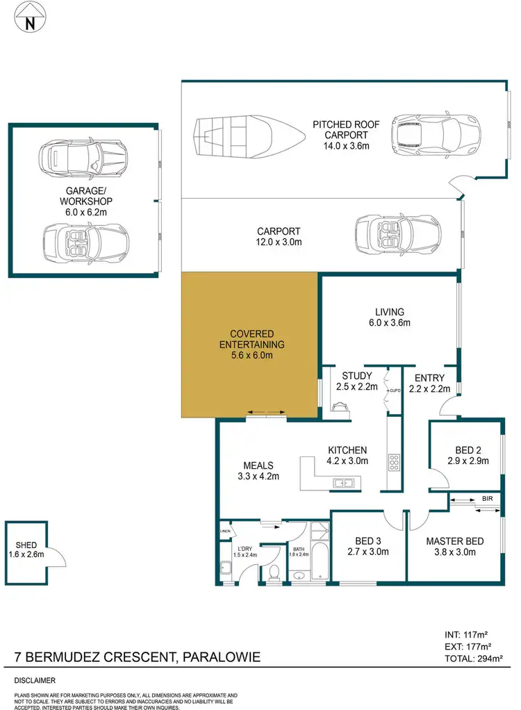 Floorplan of Homely house listing, 7 Bermudez Crescent, Paralowie SA 5108