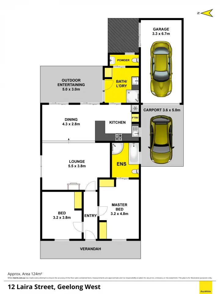 Floorplan of Homely house listing, 12 Laira Street, Geelong West VIC 3218